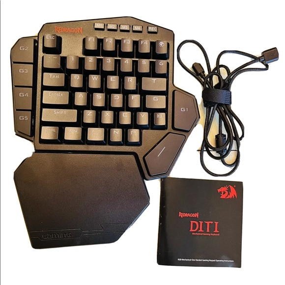 Redragon K585 DITI One-Handed RGB Mechanical Gaming Keyboard Type-C Backlighting - Picture 3 of 6
